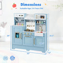 Kids Play Kitchen with Stoves and Faucet for Girls Boys Aged 3-6 by DirectDeals