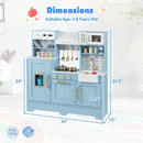 Kids Play Kitchen with Stoves and Faucet for Girls Boys Aged 3-6 by LJGDeals