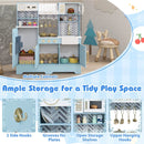Kids Play Kitchen with Stoves and Faucet for Girls Boys Aged 3-6 by DirectDeals