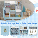 Kids Play Kitchen with Stoves and Faucet for Girls Boys Aged 3-6 by LJGDeals