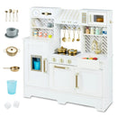 Kids Play Kitchen with Stoves and Faucet for Girls Boys Aged 3-6 by LJGDeals