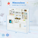 Kids Play Kitchen with Stoves and Faucet for Girls Boys Aged 3-6 by LJGDeals