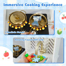 Kids Play Kitchen with Stoves and Faucet for Girls Boys Aged 3-6 by LJGDeals