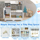 Kids Play Kitchen with Stoves and Faucet for Girls Boys Aged 3-6 by LJGDeals