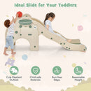 4-in-1 Toddler Slide Kids Play Slide with Cute Elephant Shape-Green by LJGDeals