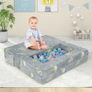 Kids Play Sofa with Ottoman and Removable & Machine Washable Cover-Gray by LJGDeals