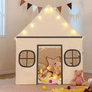 Kids Play Tent Large Playhouse with Door Curtain and Windows Star Lights by LJGDeals
