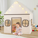 Kids Play Tent Large Playhouse with Door Curtain and Windows Star Lights by LJGDeals