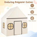 Kids Play Tent Large Playhouse with Door Curtain and Windows Star Lights by LJGDeals
