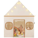 Kids Play Tent Large Playhouse with Door Curtain and Windows Star Lights by LJGDeals
