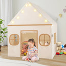 Kids Play Tent Large Playhouse with Door Curtain and Windows Star Lights by LJGDeals