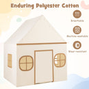 Kids Play Tent Large Playhouse with Door Curtain and Windows Star Lights