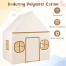 Kids Play Tent Large Playhouse with Door Curtain and Windows Star Lights