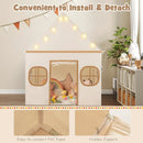Kids Play Tent Large Playhouse with Door Curtain and Windows Star Lights by LJGDeals