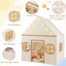 Kids Play Tent Large Playhouse with Door Curtain and Windows Star Lights by LJGDeals