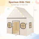 Kids Play Tent Large Playhouse with Door Curtain and Windows Star Lights