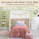 Kids Play Tent Large Playhouse with Padded Mat and 2 Breathable Windows-Beige by LJGDeals