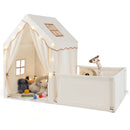 Kids Play Tent with Playpen 2-in-1 Toddler Playhouse with Yard by LJGDeals