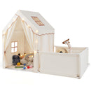 Kids Play Tent with Playpen 2-in-1 Toddler Playhouse with Yard