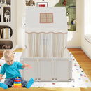 Kids Play Tent with Playpen 2-in-1 Toddler Playhouse with Yard