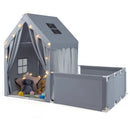 Kids Play Tent with Playpen 2-in-1 Toddler Playhouse with Yard by LJGDeals