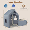 Kids Play Tent with Playpen 2-in-1 Toddler Playhouse with Yard by LJGDeals