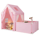 Kids Play Tent with Playpen 2-in-1 Toddler Playhouse with Yard by LJGDeals