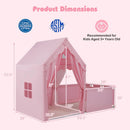 Kids Play Tent with Playpen 2-in-1 Toddler Playhouse with Yard by LJGDeals
