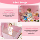 Kids Play Tent with Playpen 2-in-1 Toddler Playhouse with Yard by LJGDeals