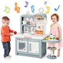 Kids Play Kitchen Toy with Stove Sink Oven with Light and Sound by LJGDeals