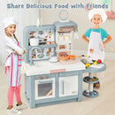 Kids Play Kitchen Toy with Stove Sink Oven with Light and Sound by LJGDeals