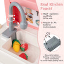 Kids Play Kitchen Toy with Stove Sink Oven with Light and Sound by LJGDeals