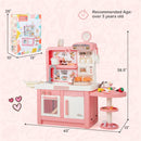 Kids Play Kitchen Toy with Stove Sink Oven with Light and Sound by LJGDeals