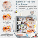 Kids Play Kitchen Toy with Stove Sink Oven with Light and Sound by LJGDeals
