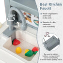 Kids Play Kitchen Toy with Stove Sink Oven with Light and Sound by LJGDeals