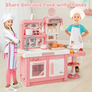 Kids Play Kitchen Toy with Stove Sink Oven with Light and Sound by DirectDeals