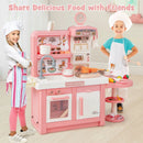 Kids Play Kitchen Toy with Stove Sink Oven with Light and Sound by LJGDeals