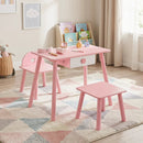 Kids Pretend Nail Salon Playset with Table and Stools by LJGDeals
