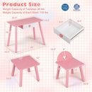 Kids Pretend Nail Salon Playset with Table and Stools by DirectDeals