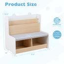 Kids Reading Nook with Bench Bookshelf and 2 Cubbies by LJGDeals