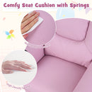 Kids Recliner Chair Push Back Toddler Reclining Armchair with Cup Holder
