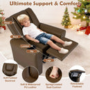 Kids Recliner Chair Push Back Toddler Reclining Armchair with Cup Holder by LJGDeals