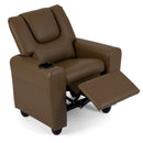 Kids Recliner Chair Push Back Toddler Reclining Armchair with Cup Holder by LJGDeals