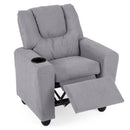 Kids Recliner Chair Push Back Toddler Reclining Armchair with Cup Holder by LJGDeals
