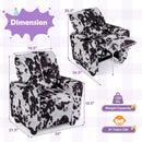 Kids Recliner Chair Push Back Toddler Reclining Armchair with Cup Holder
