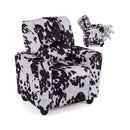 Kids Recliner Chair Push Back Toddler Reclining Armchair with Cup Holder