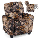 Kids Recliner Chair Push Back Toddler Reclining Armchair with Cup Holder
