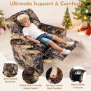 Kids Recliner Chair Push Back Toddler Reclining Armchair with Cup Holder