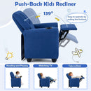 Kids Recliner Chair Push Back Toddler Reclining Armchair with Cup Holder by LJGDeals