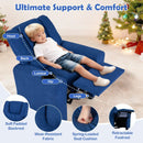 Kids Recliner Chair Push Back Toddler Reclining Armchair with Cup Holder by LJGDeals